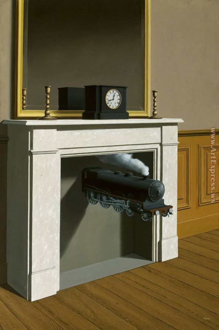 Rene Magritte time transfixed 1938